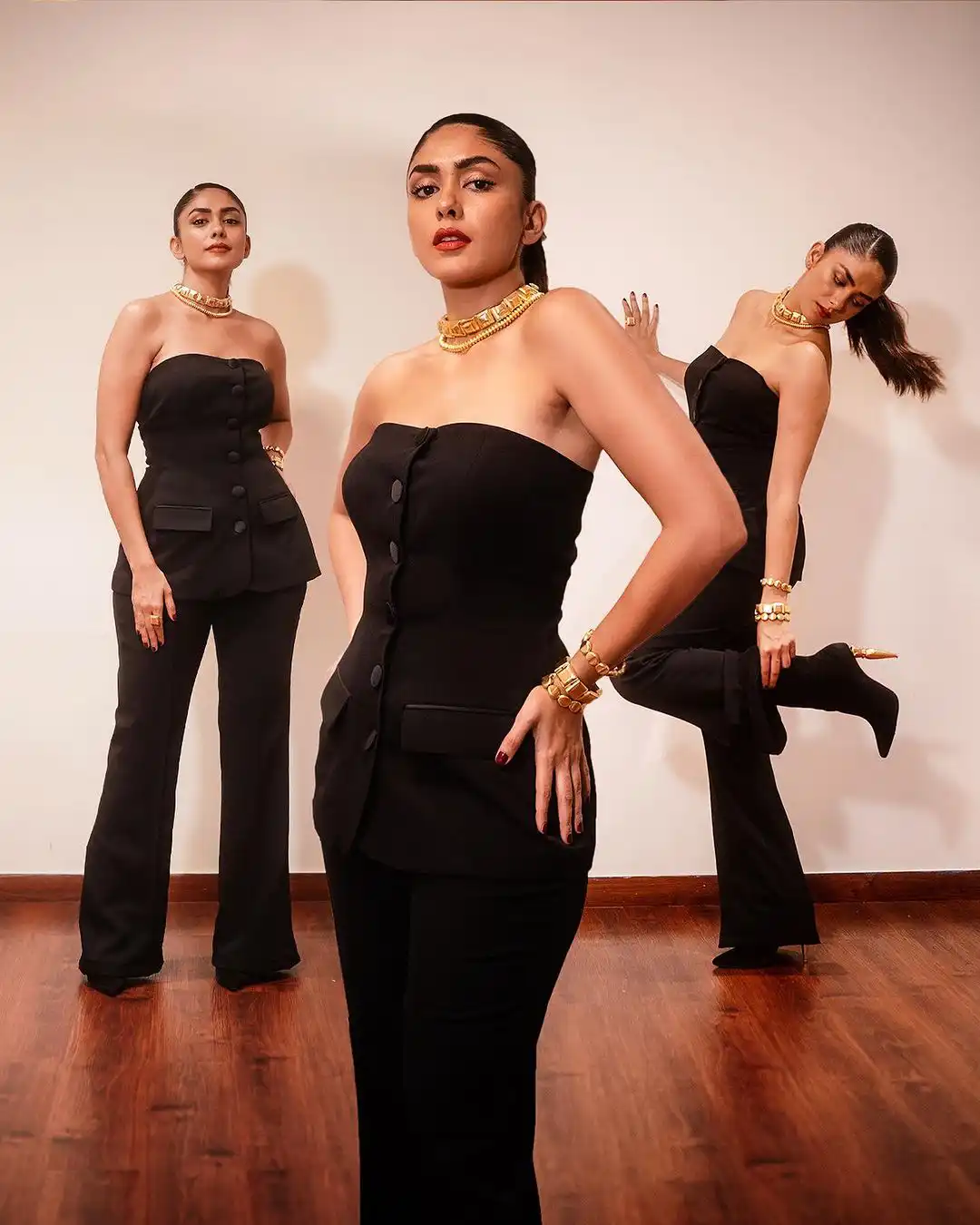 Mrunal Thakur Sizzling Looks in Black Dress