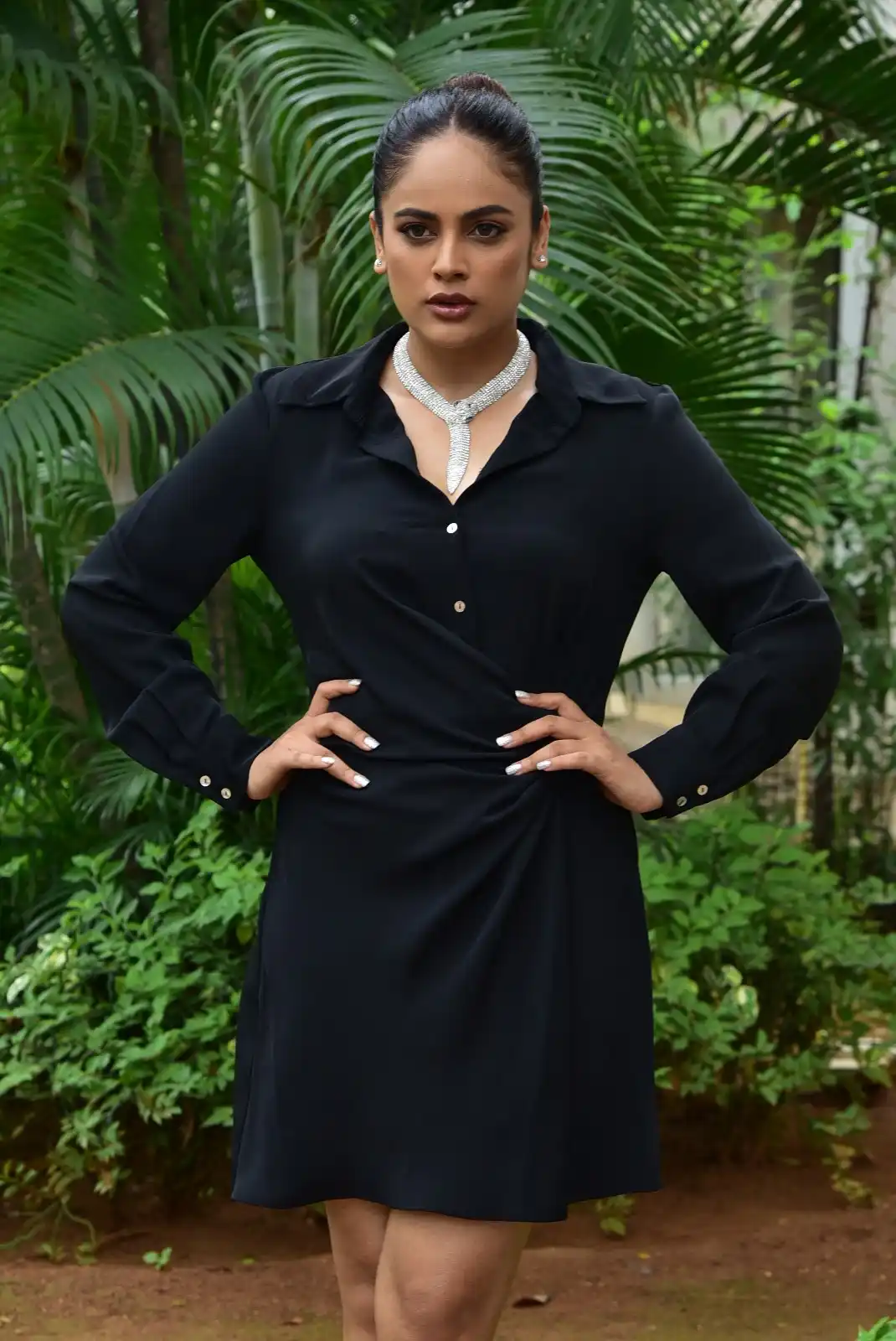 Nandita Swetha Stunning Looks in Black Dress