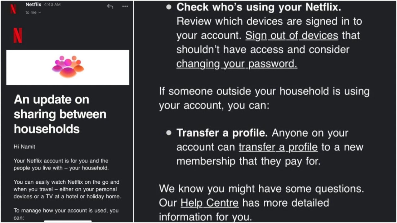 Netflix ends Password Sharing in India, tells users to only let household members use their account