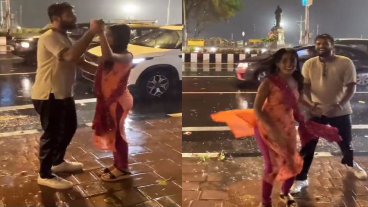 viral video : డ్యాన్స్ ఫ్లోర్లుగా ఫుట్ పాత్లు.. వర్షంలో ‘జబ్ వి మెట్’ మూవీలోని ‘తుమ్ సే హీ’ పాట రిక్రియేట్ చేసిన జంట viral video : డ్యాన్స్ ఫ్లోర్లుగా ఫుట్ పాత్లు.. వర్షంలో ‘జబ్ వి మెట్’ మూవీలోని ‘తుమ్ సే హీ’ పాట రిక్రియేట్ చేసిన జంట