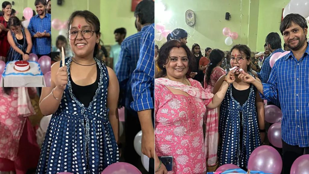 Parents celebrates daughter first menstruation
