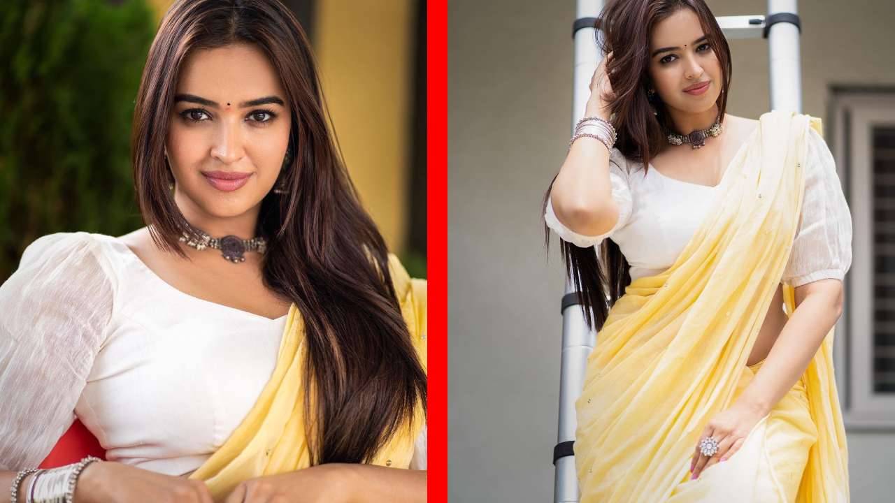 Pujita Ponnada : చీరకట్టులో పూజిత పొన్నాడ మెరుపులు..