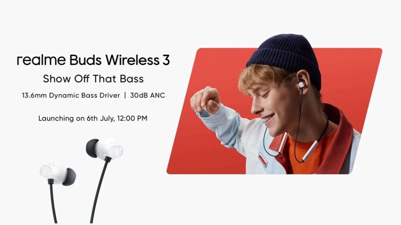 Realme Buds Wireless 3 With Active Noise Cancellation