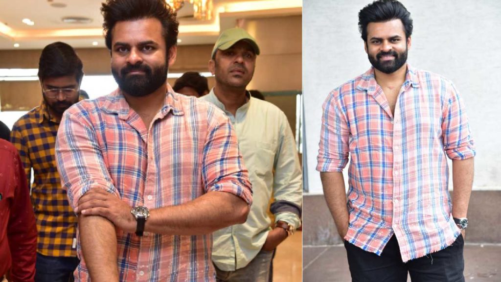 Sai Dharam Tej photos at Bro Movie success celebrations