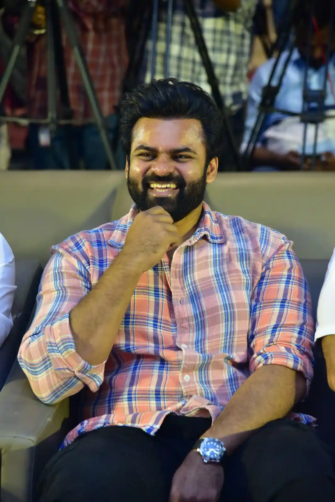 Sai Dharam Tej photos at Bro Movie success celebrations