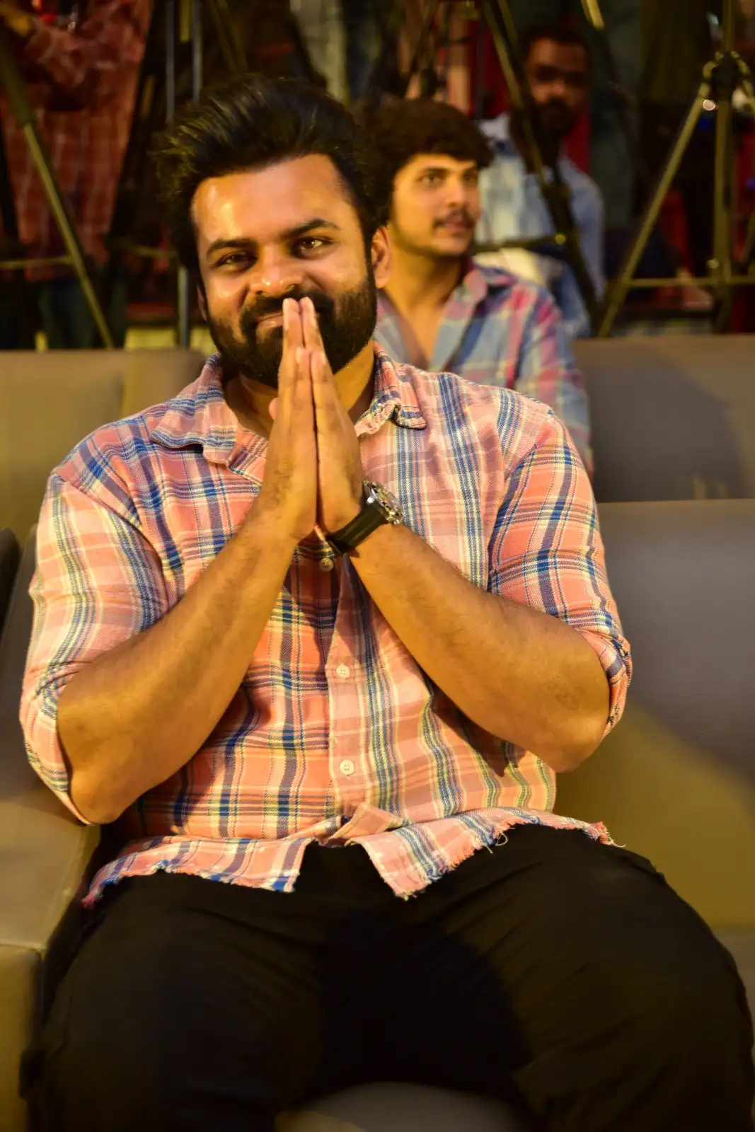 Sai Dharam Tej photos at Bro Movie success celebrations
