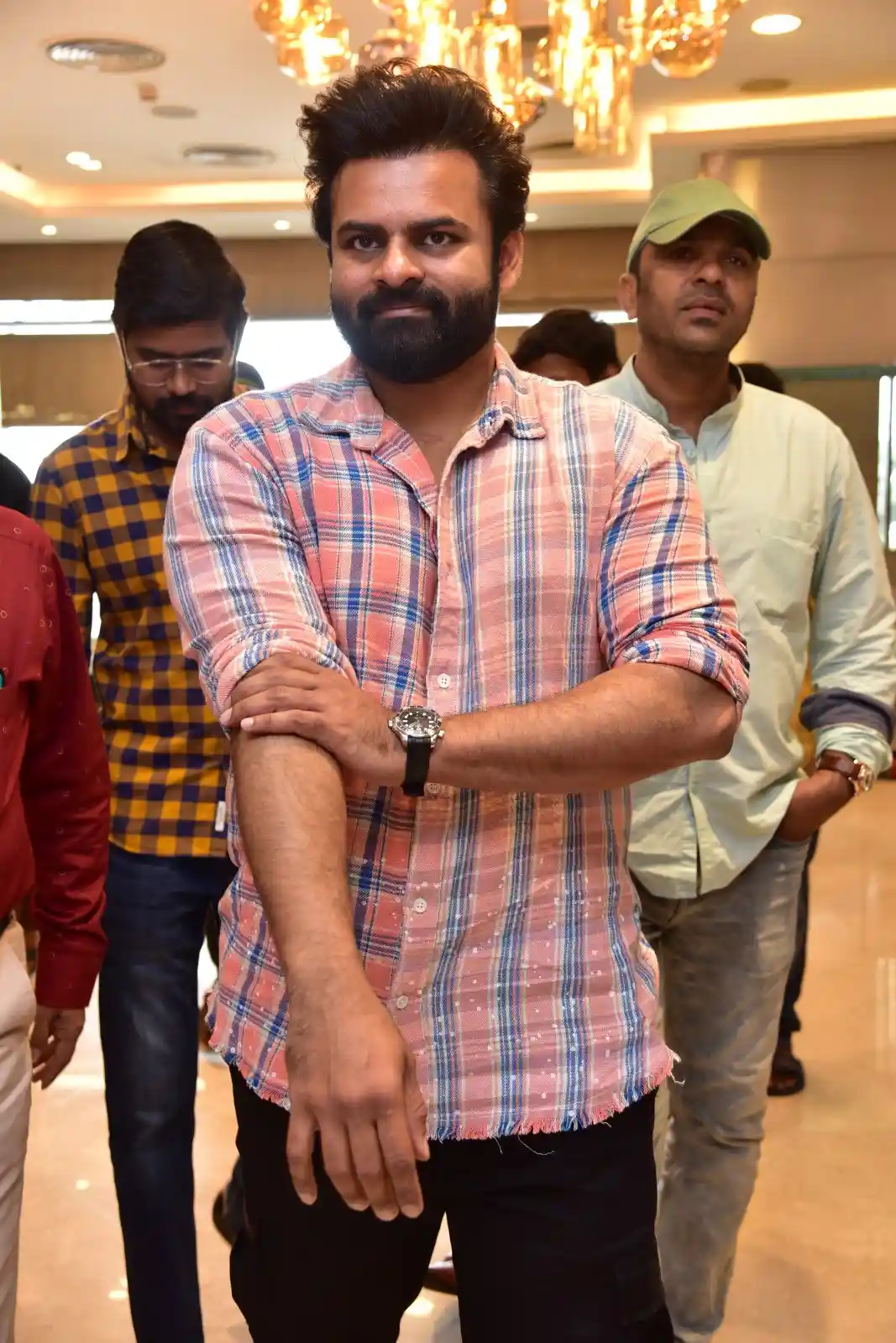 Sai Dharam Tej photos at Bro Movie success celebrations