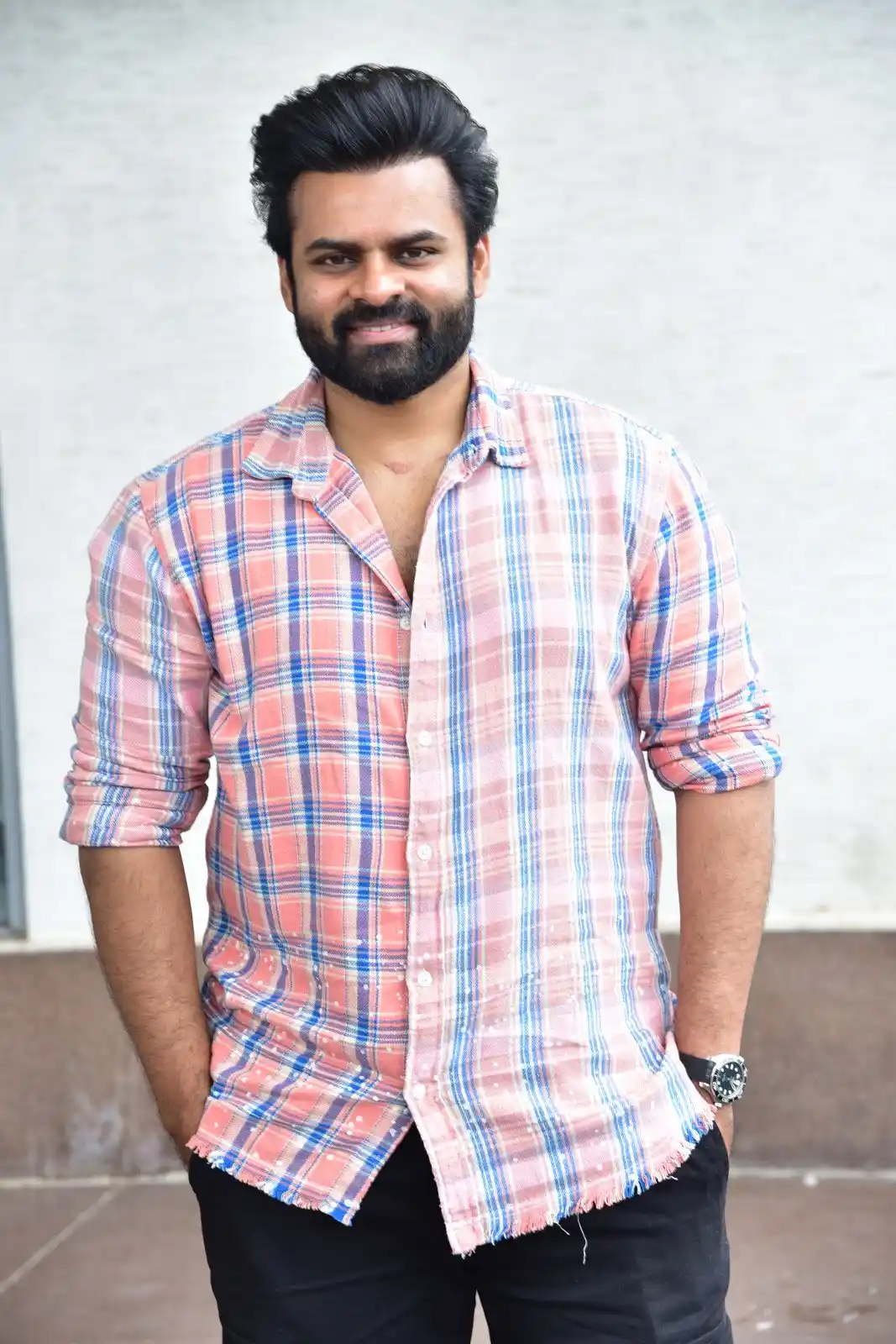 Sai Dharam Tej photos at Bro Movie success celebrations