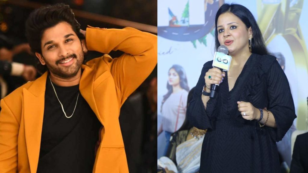 Sakshi Dhoni said she is a big fan of Allu Arjun and watch all his movies