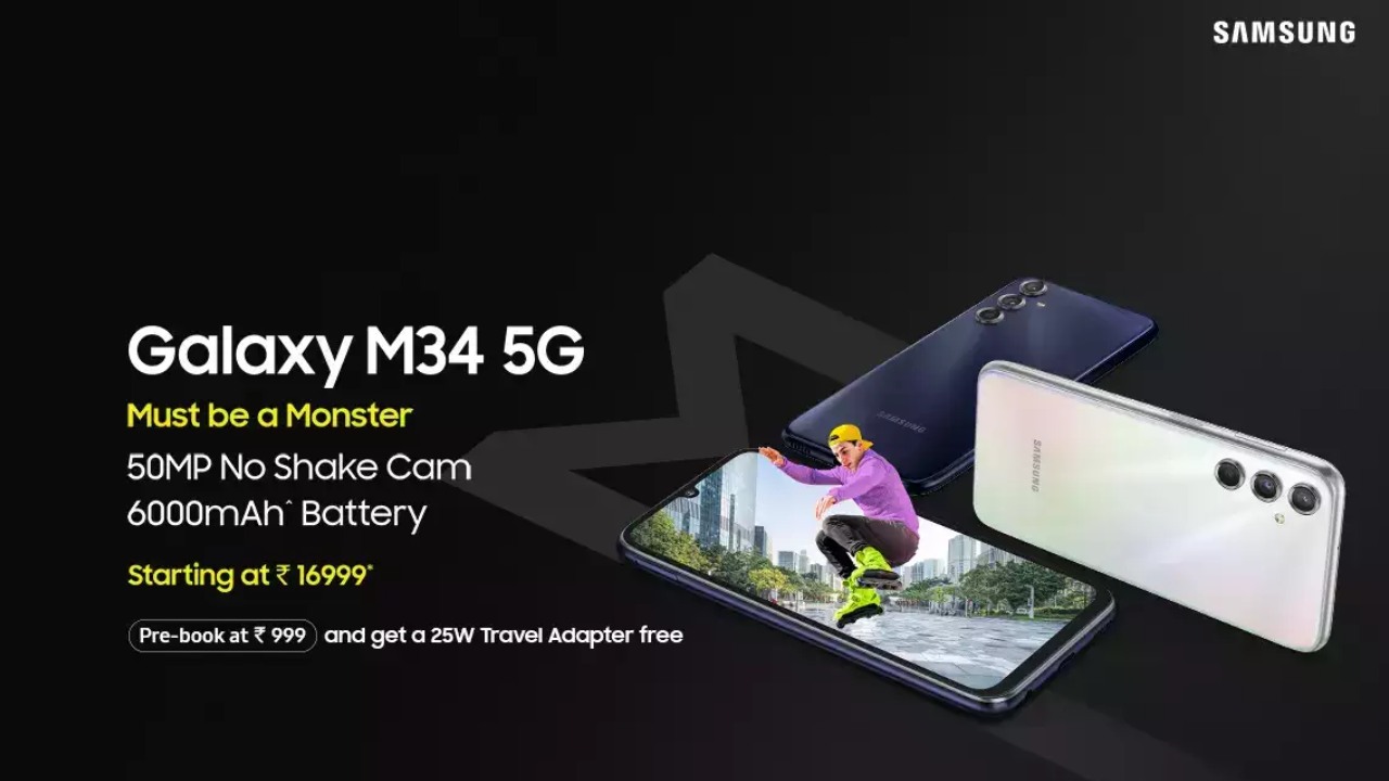 Samsung Galaxy M34 5G launched in India, price starts at Rs 16,999
