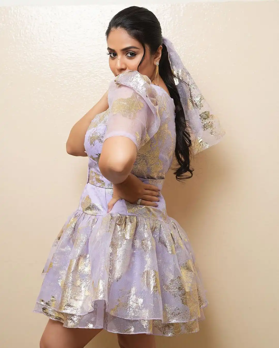 Sreemukhi Photo Shoot in short Frock