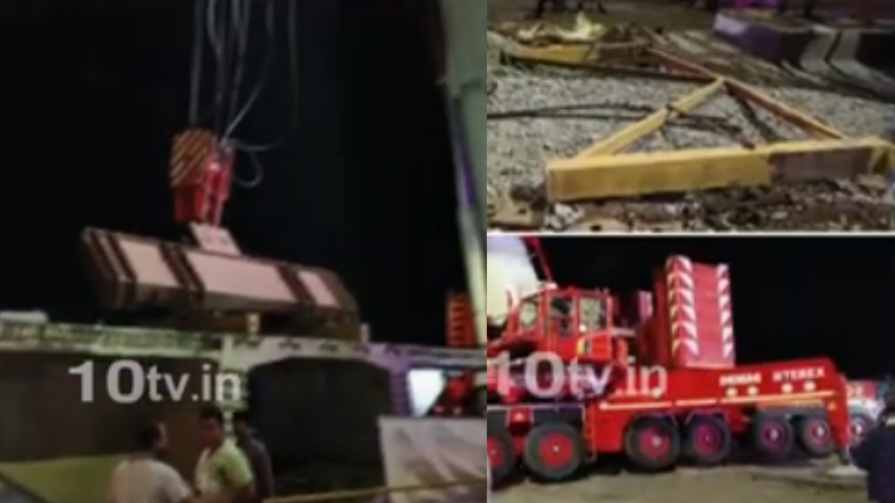 Tirupati Flyover Construction : తిరుపతిలో ఫ్లైవోవర్ నిర్మాణం పనుల్లో ప్రమాదం.. క్రేన్ వైర్లు తెగి సిమెంట్ దిమ్మె కిందపడి ఇద్దరు కూలీలు మృతి Tirupati Flyover Construction : తిరుపతిలో ఫ్లైవోవర్ నిర్మాణం పనుల్లో ప్రమాదం.. క్రేన్ వైర్లు తెగి సిమెంట్ దిమ్మె కిందపడి ఇద్దరు కూలీలు మృతి