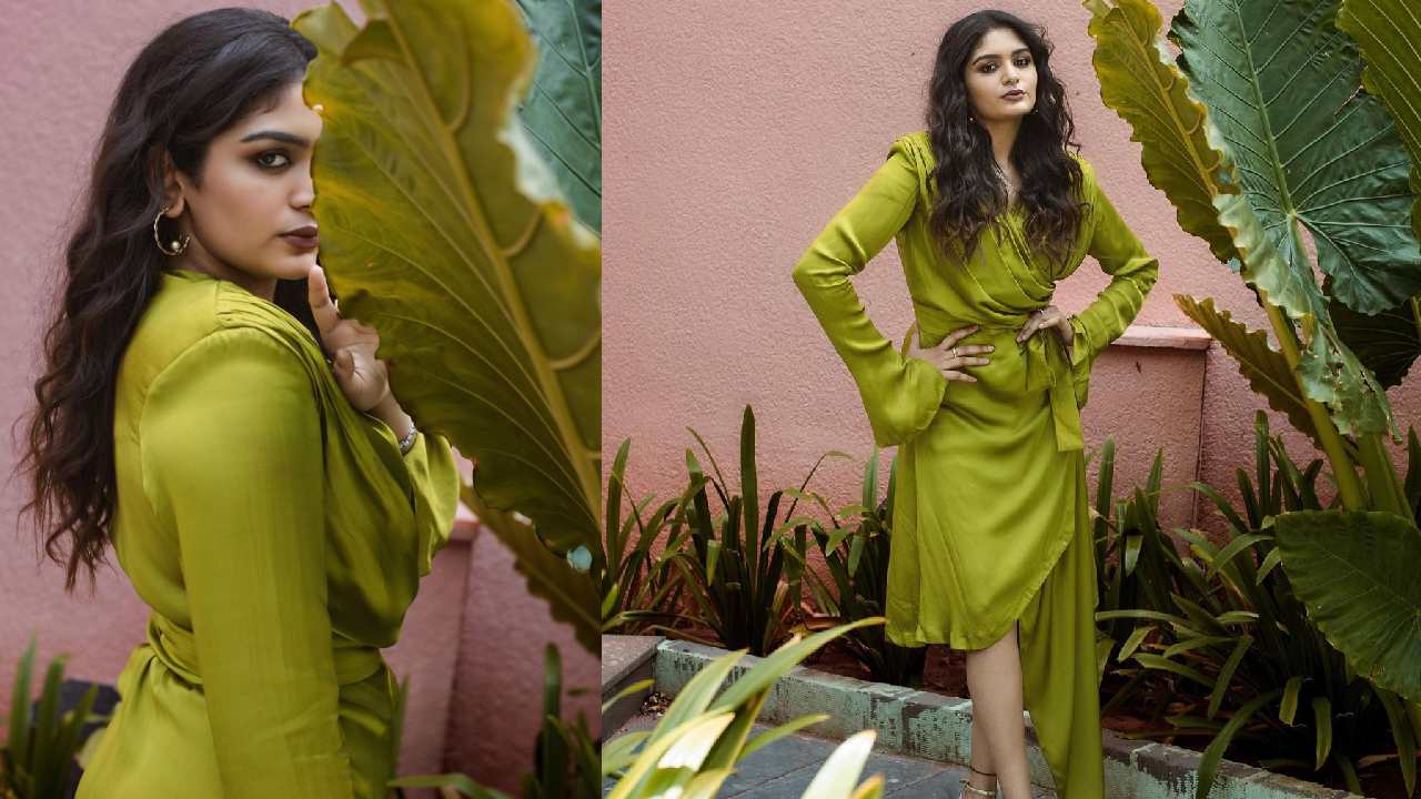 Aditi Shankar : కాటుక కళ్ళతో కుర్రాళ్ళ మనసు కొల్లగొడుతున్న అదితి శంకర్..