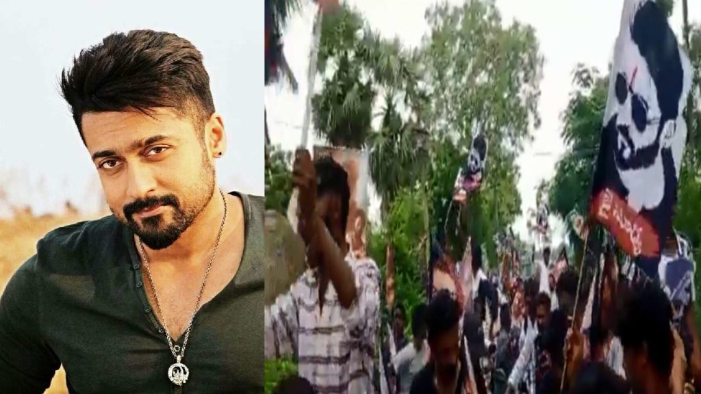 Telugu fans conduct huge rally on occasion of Suriya birthday