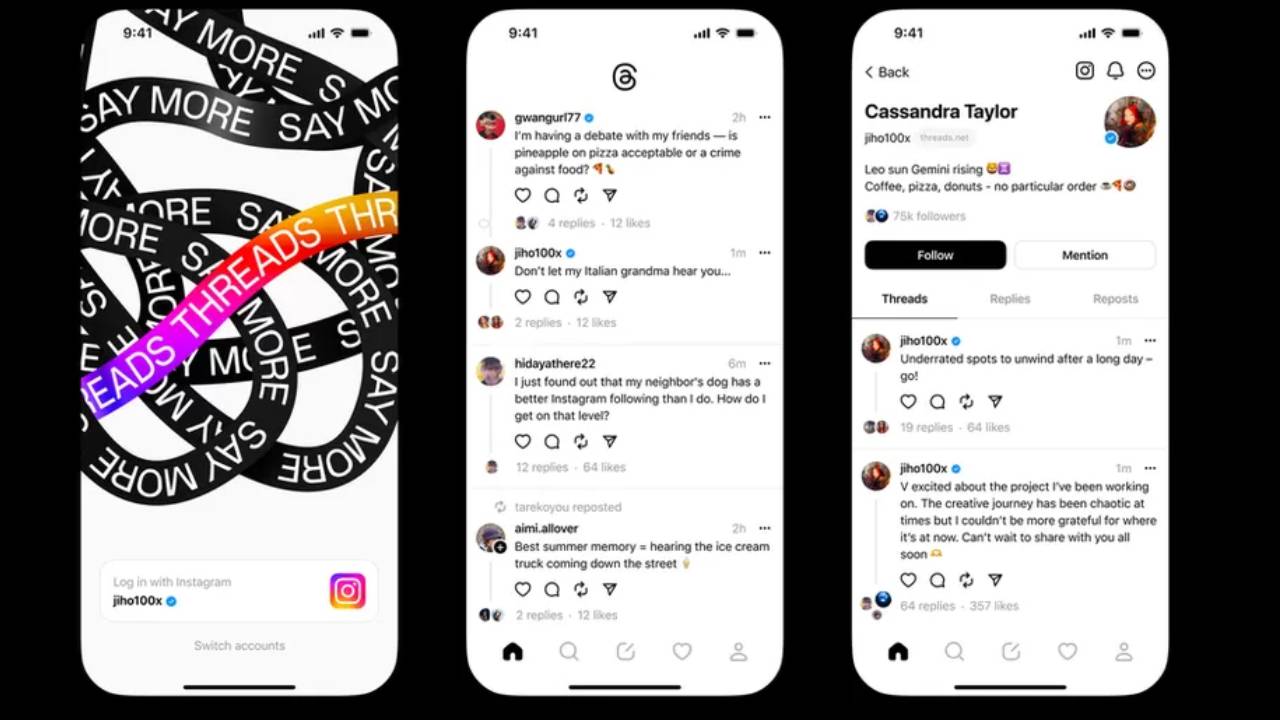 Threads App: థ్రెడ్స్ యాప్ వచ్చేసింది.. నాలుగు గంటల్లోనే ఐదు మిలియన్ల డౌన్లోడ్స్ Threads App: థ్రెడ్స్ యాప్ వచ్చేసింది.. నాలుగు గంటల్లోనే ఐదు మిలియన్ల డౌన్లోడ్స్