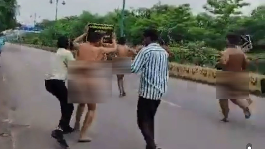 SC and ST youth stage nude protest against fake certificates in Chhattisgarh