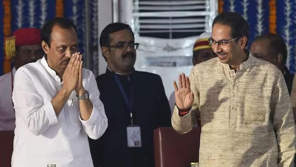 Uddhav Thackeray meets Ajit Pawar day after opposition meet in bengaluru