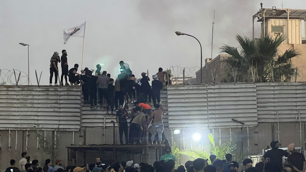 Protesters in Iraq storm Swedish Embassy in Baghdad over Quran burning then Iraq expels Sweden ambassador and recalls their ambassador in Sweden