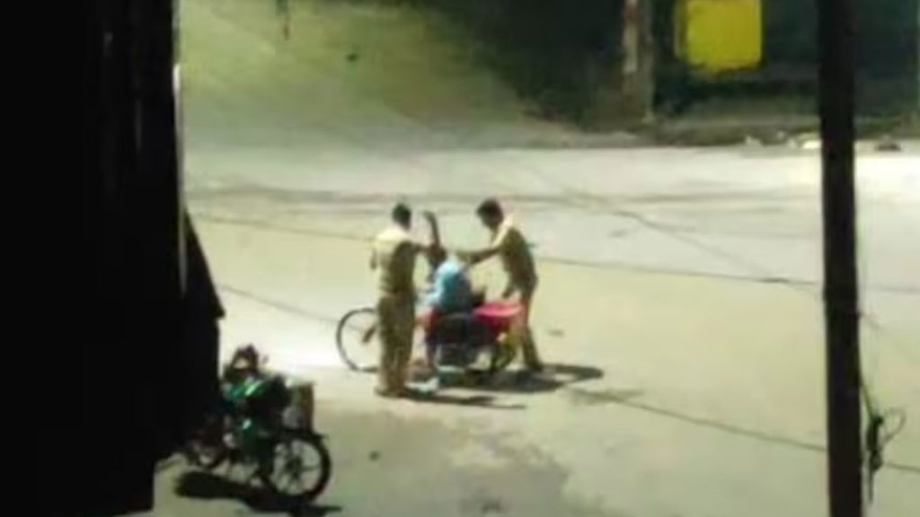 Jawans abuse and hit specially abled man who asked for water in uttar pradesh