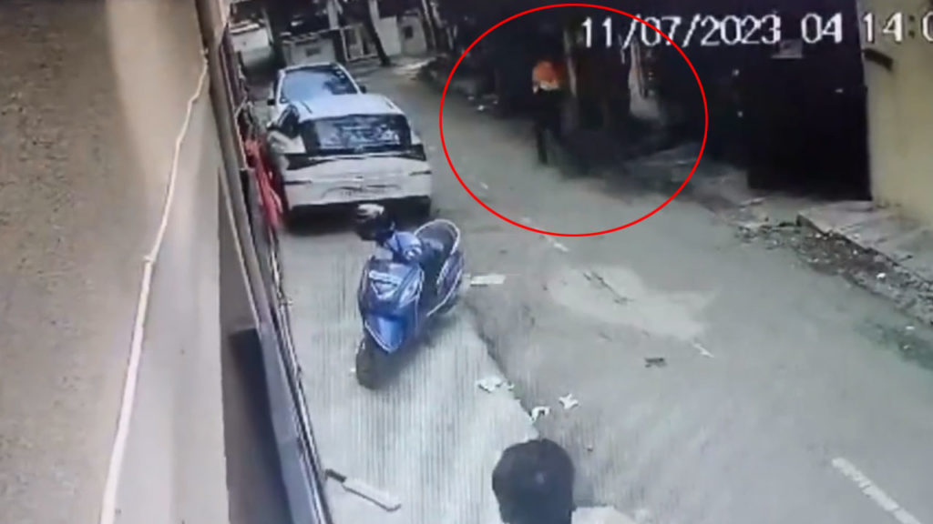 shocking cctv footage shows attackers fleeing from back door in bengaluru