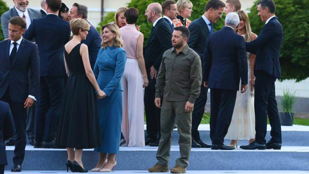ukraine president viral pic at NATO summit triggers meme fest online