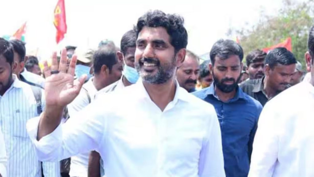 nara lokesh fires on kakani and anil in nellore public meeting