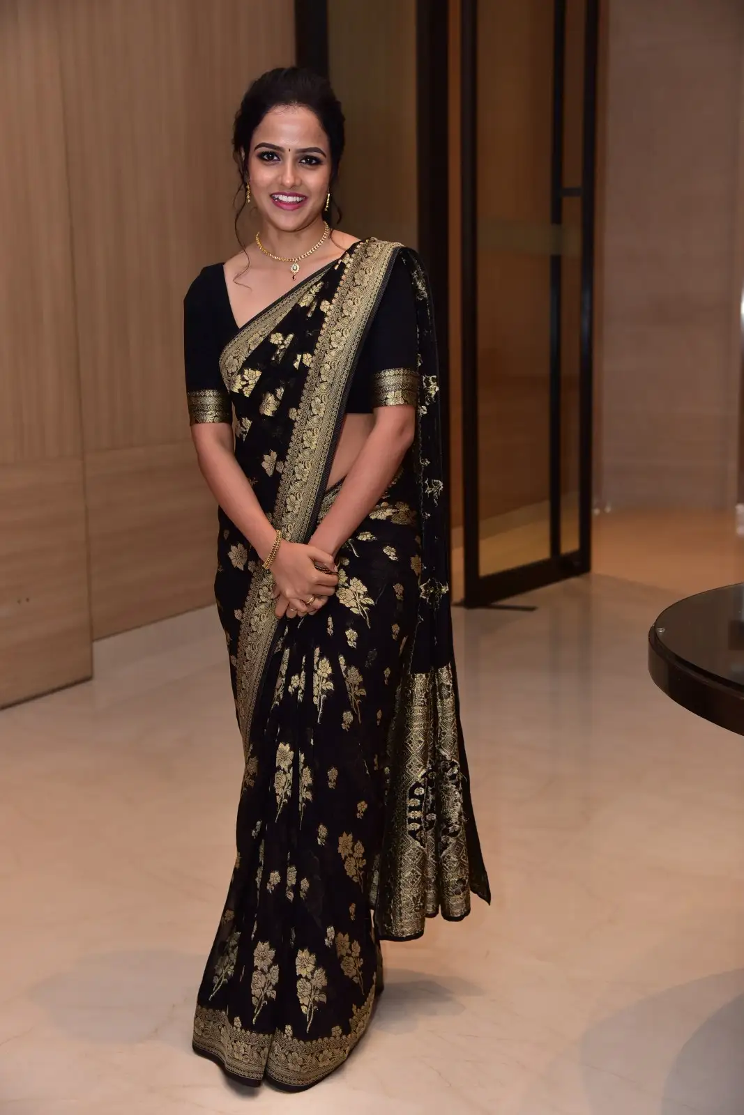 Vaishnavi Chaitanya Saree Photos at Baby Movie Success event