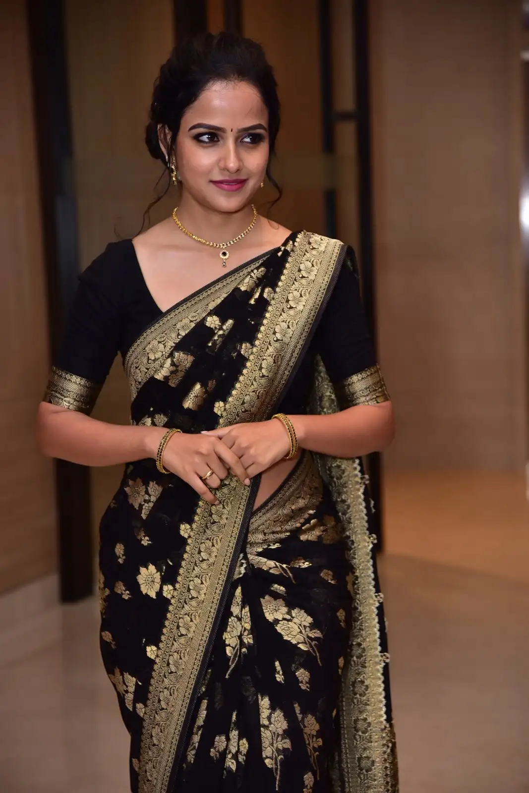 Vaishnavi Chaitanya Saree Photos at Baby Movie Success event