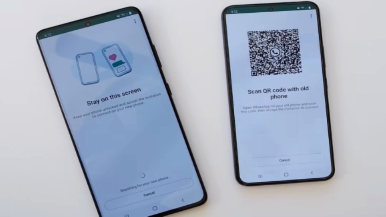 WhatsApp users can now transfer chats from one phone to another simply by scanning a QR code