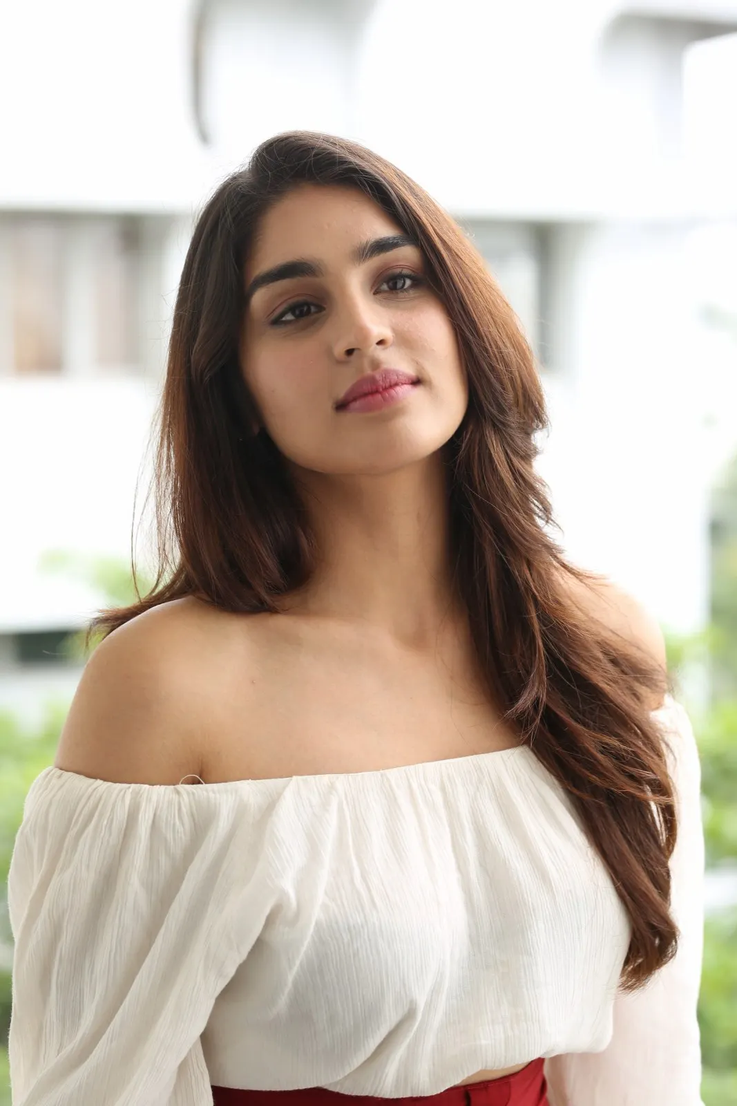 Yukti Thareja Cute looks in Rangabali Movie Success Press Meet