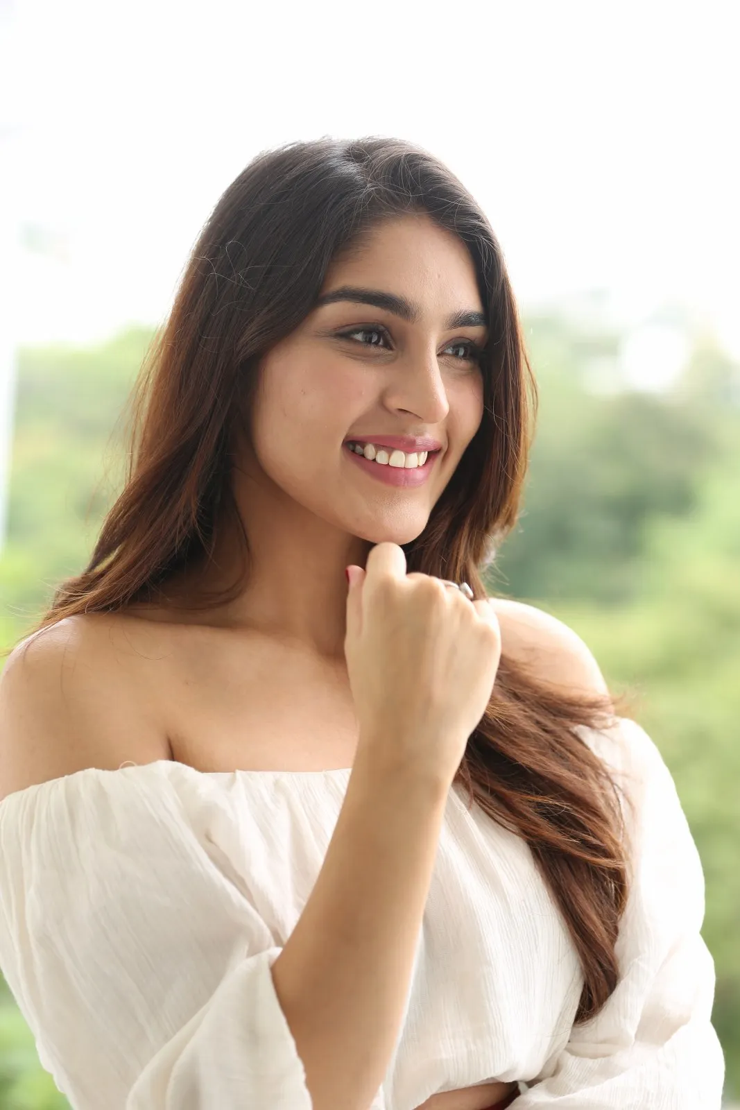 Yukti Thareja Cute looks in Rangabali Movie Success Press Meet