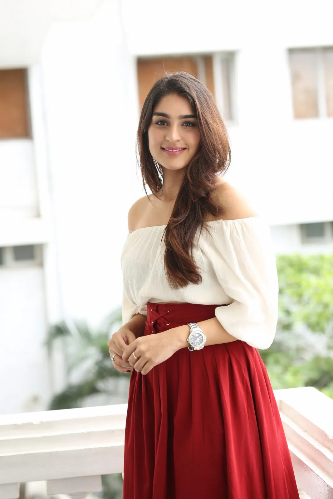 Yukti Thareja Cute looks in Rangabali Movie Success Press Meet