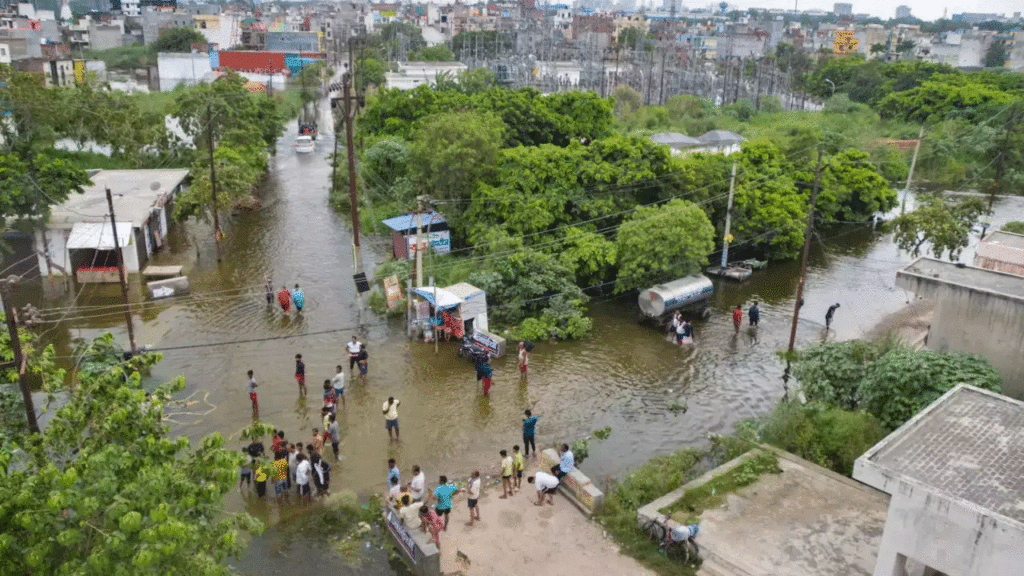 Hindon river drowns Ghaziabad village