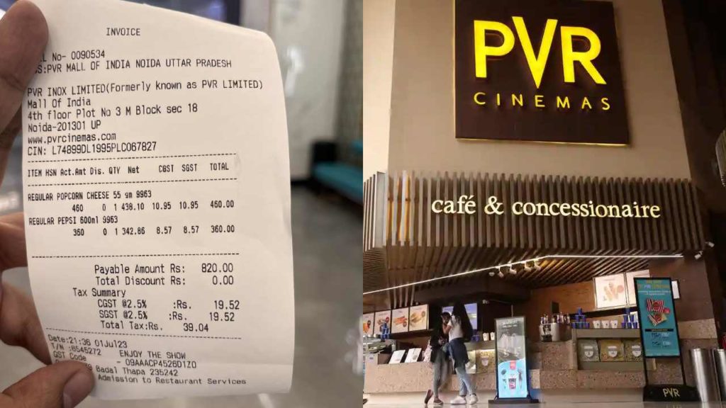 Audion Questioned PVR for very high rates of Popcorn and Cool Drinks and PVR Replied