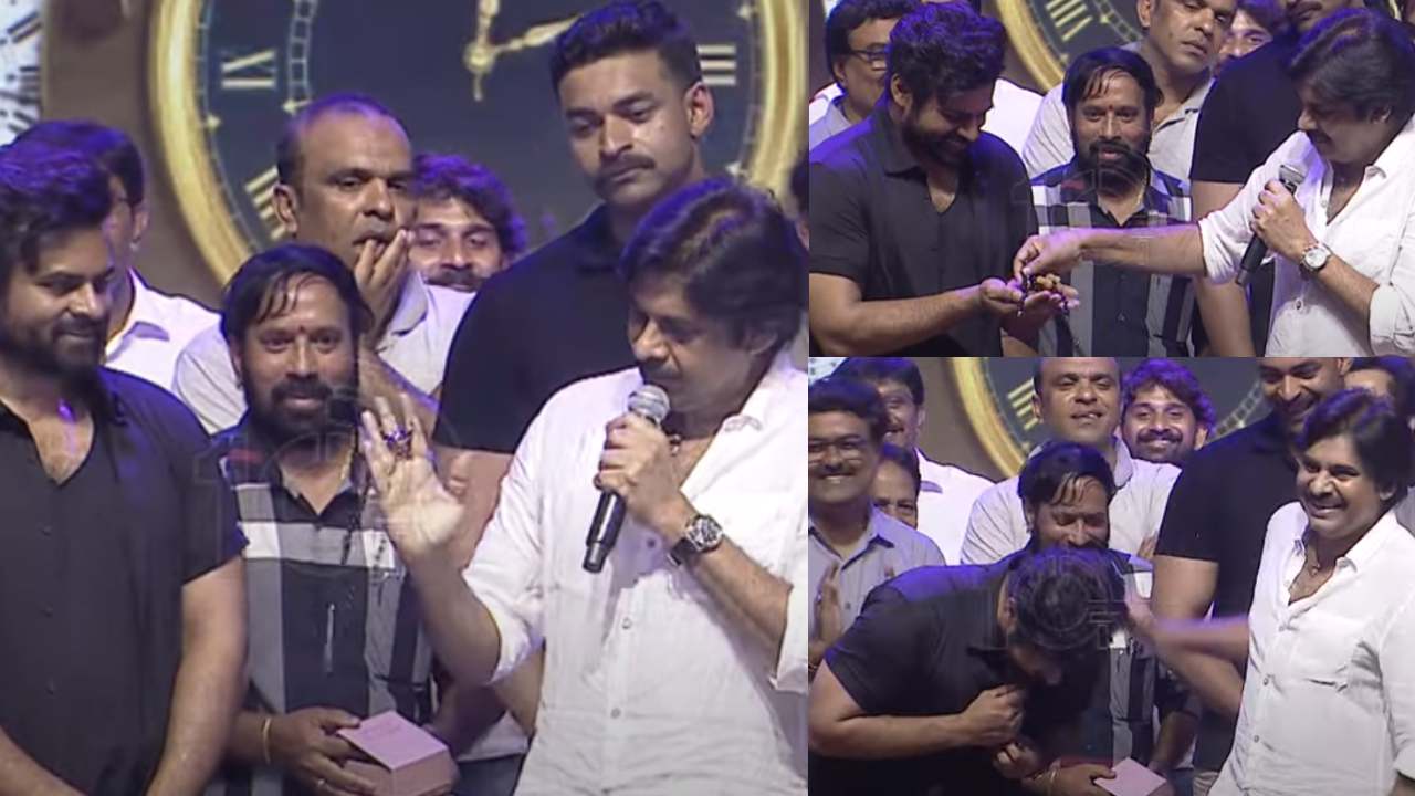 Pawan Kalyan : స్టేజిపై మేనల్లుడికి స్పెషల్ గిఫ్ట్ ఇచ్చిన పవన్ కళ్యాణ్.. బాలీవుడ్ డిజైనర్తో డిజైన్ చేయించి మరీ.. Pawan Kalyan : స్టేజిపై మేనల్లుడికి స్పెషల్ గిఫ్ట్ ఇచ్చిన పవన్ కళ్యాణ్.. బాలీవుడ్ డిజైనర్తో డిజైన్ చేయించి మరీ..