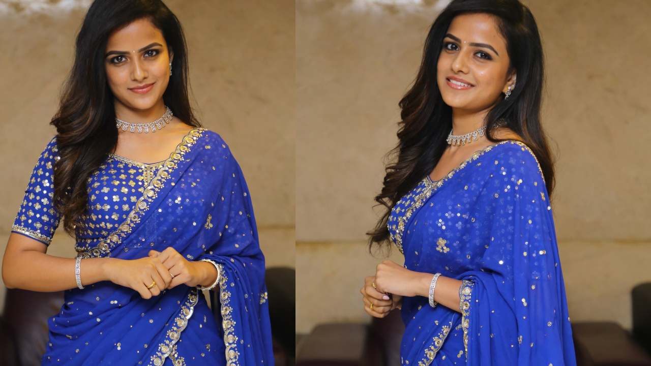 Vaishnavi Chaitanya : నీలి రంగు చీరలో అందమైన నెరజాణ.. వైష్ణవి చైతన్య..