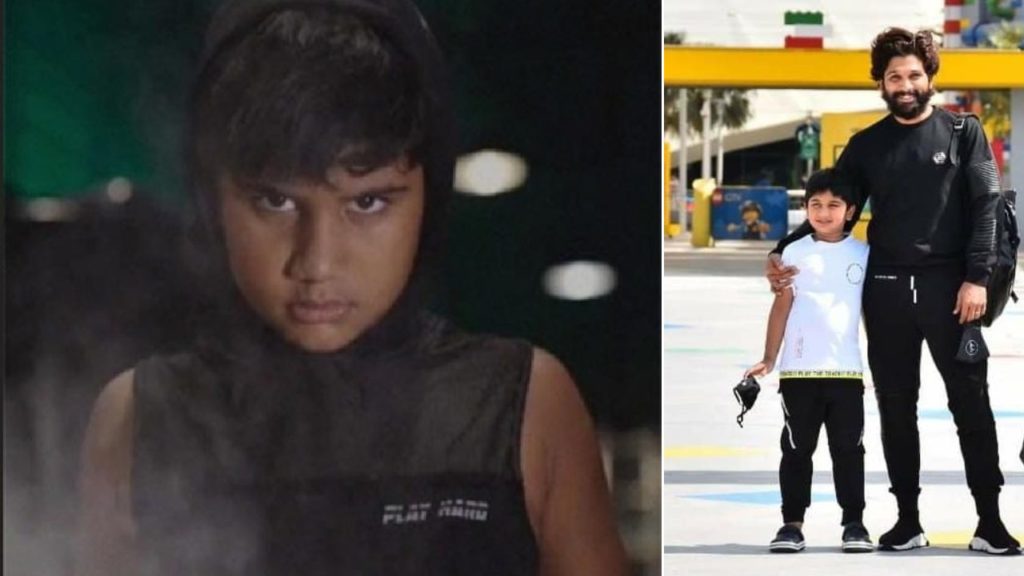 Allu Ayaan video from Allu Arjun national award winning celebrations gone viral