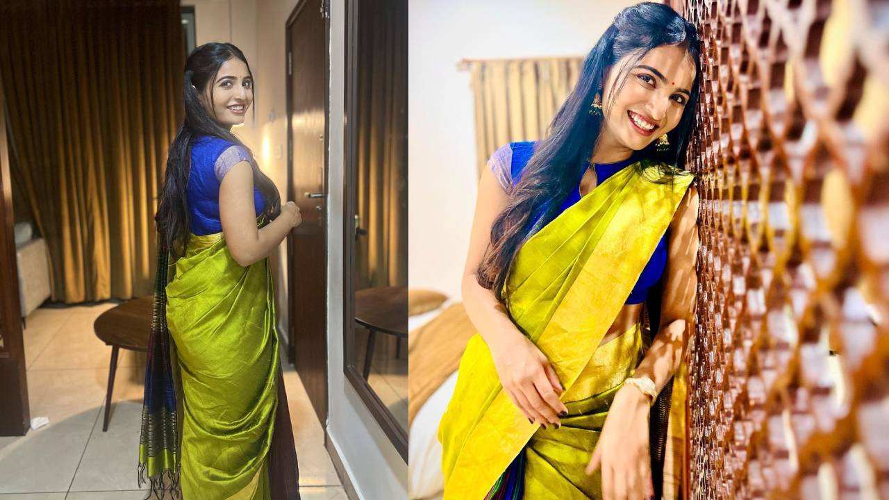 Ananya Nagalla : చీరలో నవ్వులతో మరింత మెరిసిపోతున్న అన్యన్య నాగళ్ళ