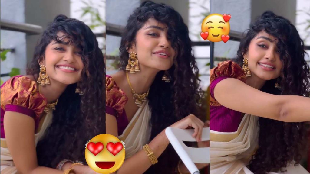Anupama Parameswaran singing Onam song in Malayalam for Onam Festival Cute Video goes Viral