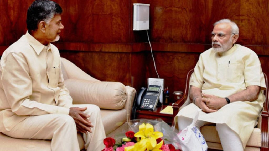 Chandrababu Naidu and PM Modi