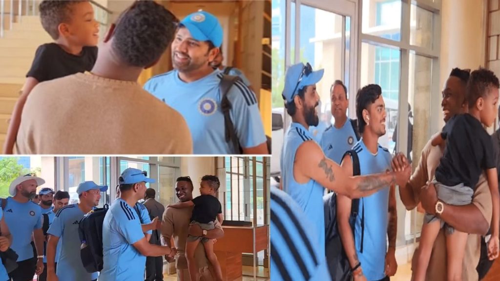 Dwayne Bravo welcomed Teamindia players