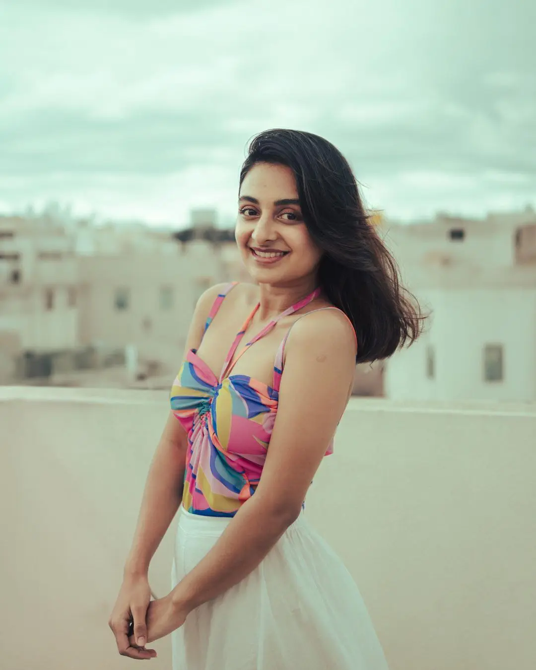 Esther Anil cute smiley looks