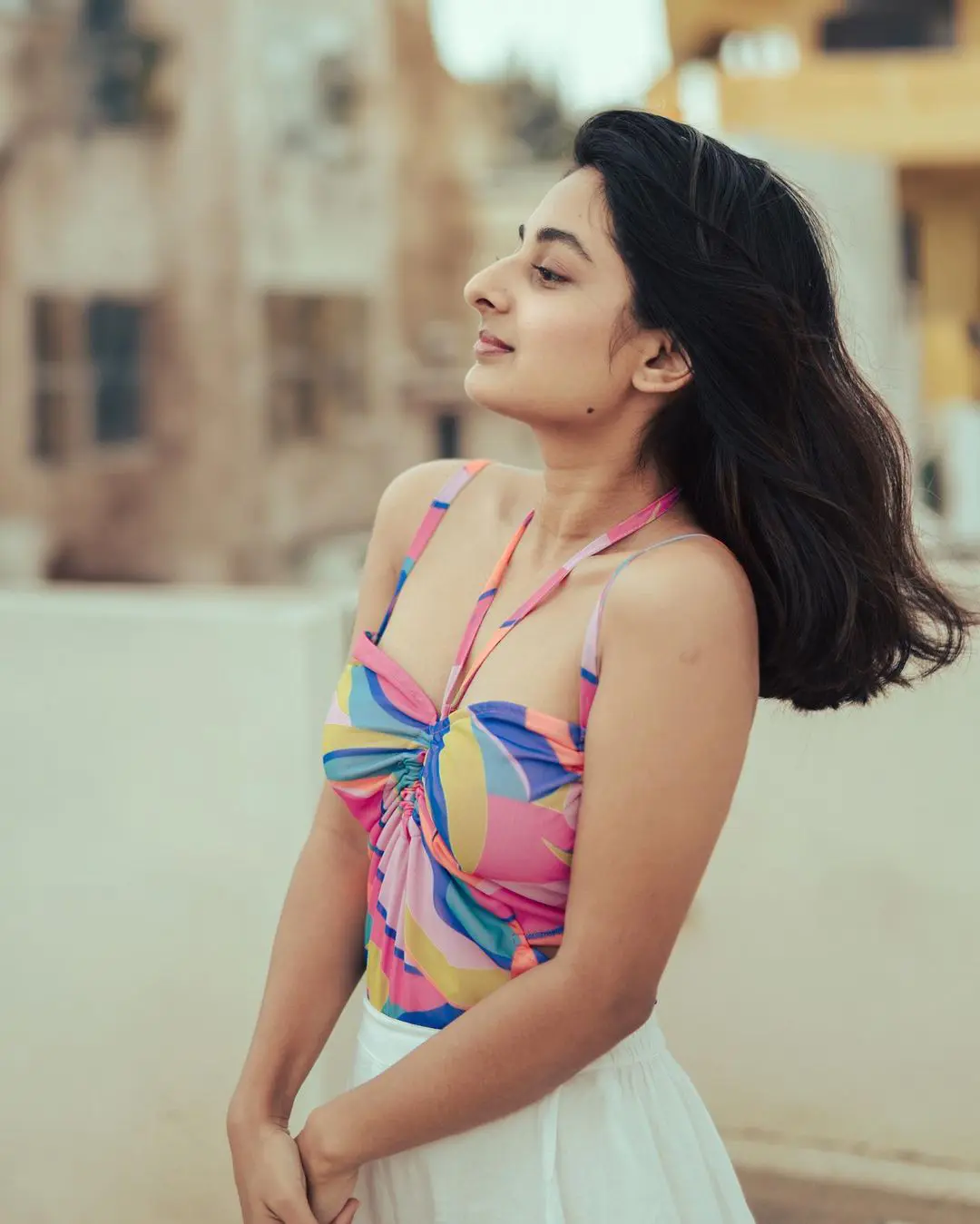 Esther Anil cute smiley looks