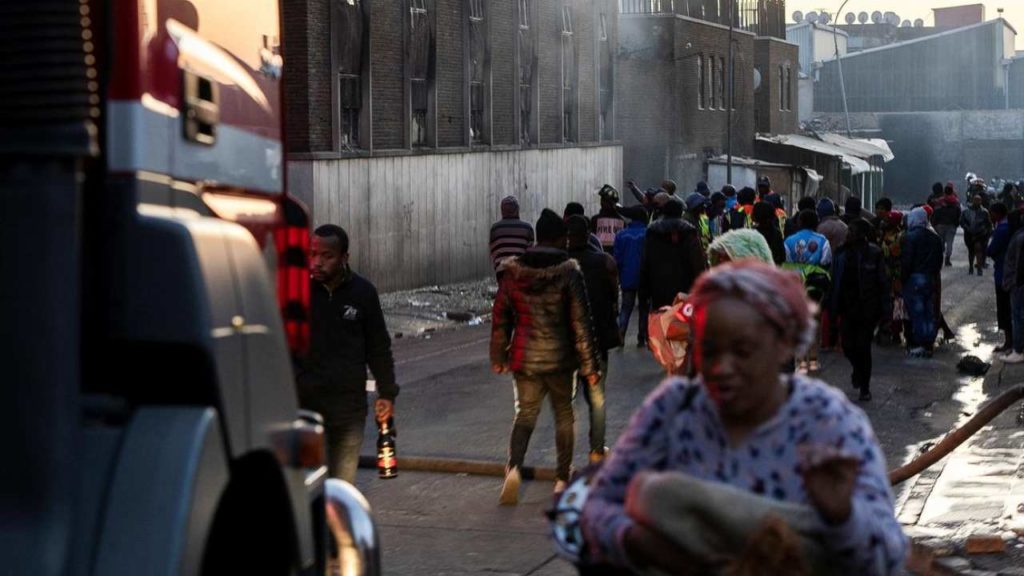 Fire Accident In Johannesburg