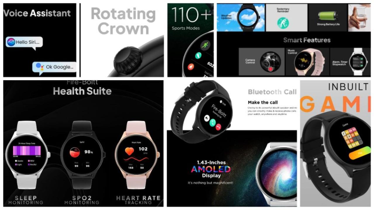 Fire-Boltt Phoenix AMOLED Smartwatch With 1.43-Inch AMOLED Display, Inbuilt Games Launched in India