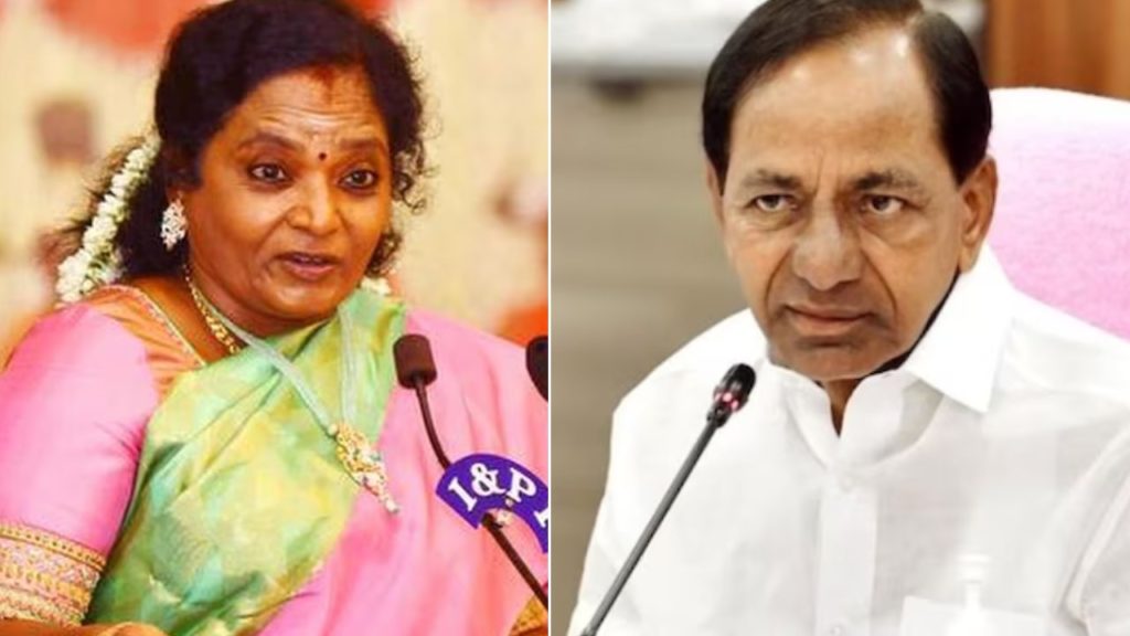 Governor Tamilisai and CM KCR
