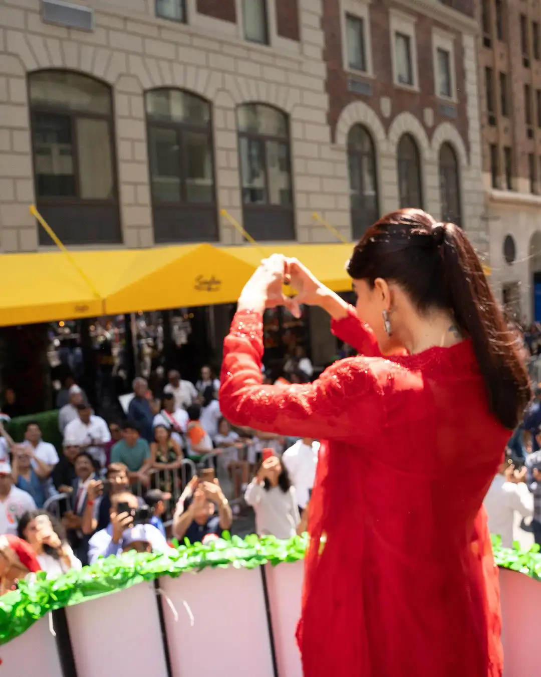 Jacqueliene Fernandez participated in India Day Parade at New York
