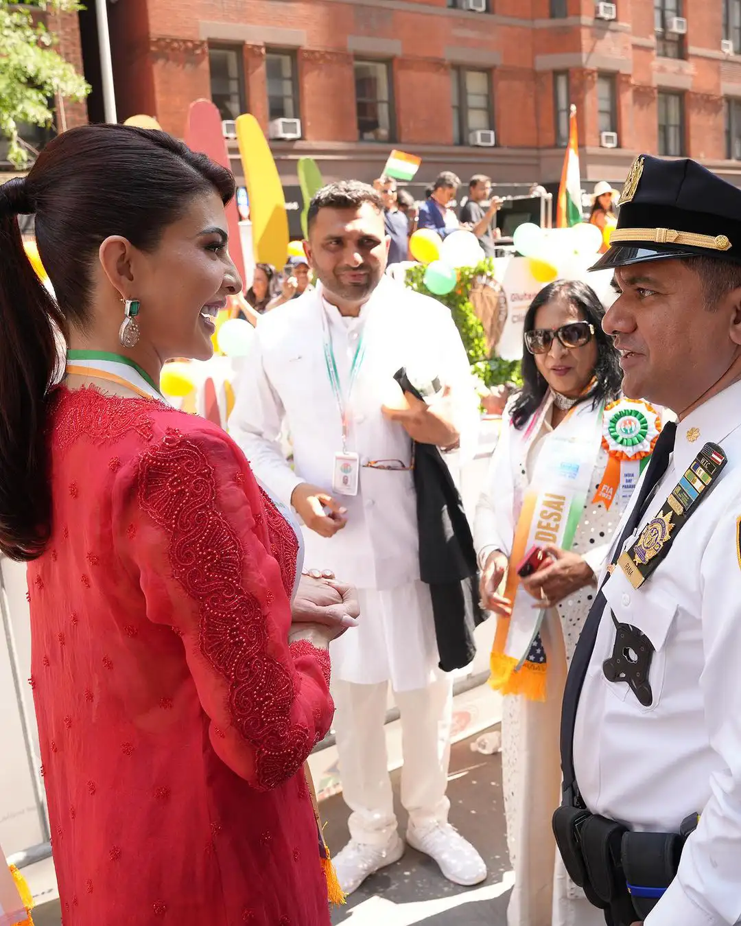 Jacqueliene Fernandez participated in India Day Parade at New York
