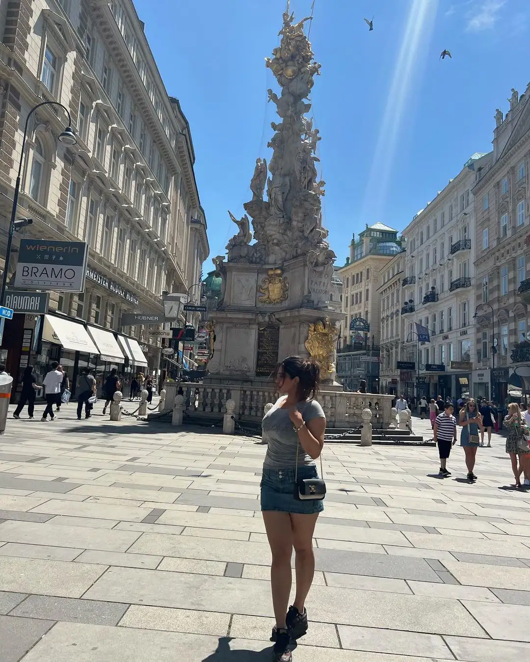 Ketika Sharma Photos in Short Skirt enjoying at Austria
