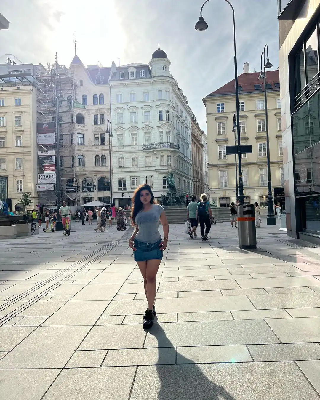 Ketika Sharma Photos in Short Skirt enjoying at Austria